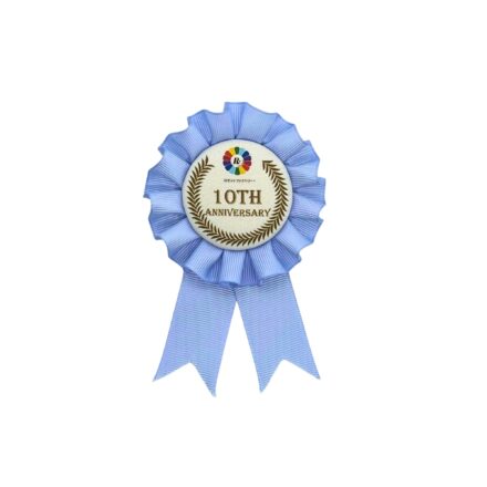 グログランロゼット　シングル　Mサイズ　イラストあり