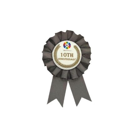 グログランロゼット　シングル　Mサイズ　イラストあり