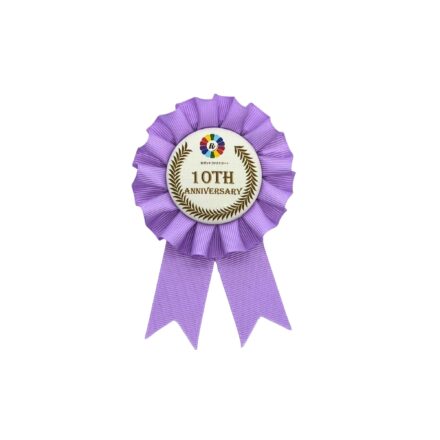 グログランロゼット　シングル　Mサイズ　イラストあり