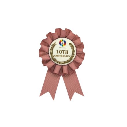 グログランロゼット　シングル　Mサイズ　イラストあり