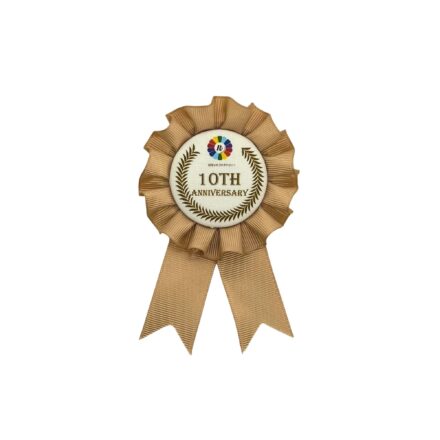 グログランロゼット　シングル　Mサイズ　イラストあり