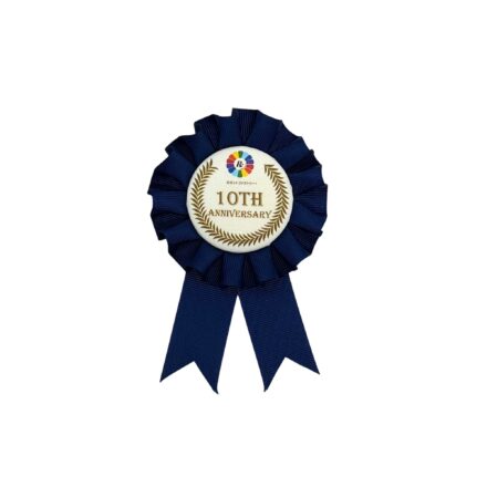 グログランロゼット　シングル　Mサイズ　イラストあり