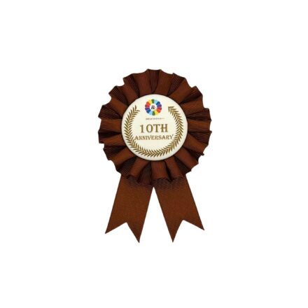 グログランロゼット　シングル　Mサイズ　イラストあり